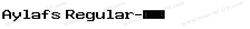 Aylafs Regular字体转换